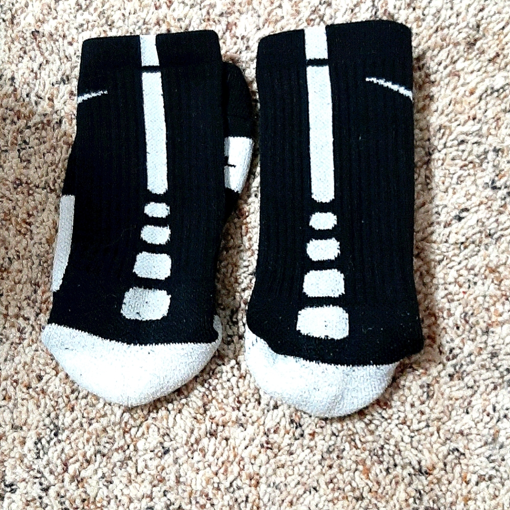 A pair of Nike elite socks